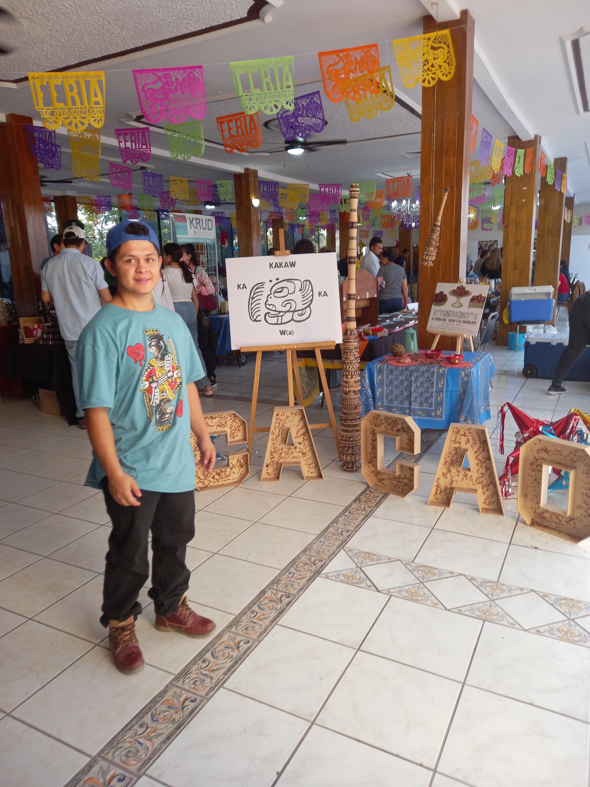 Visitante en la Feria del Cacao y el Chocolate